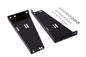 Horizontal Bracket Set For >400mm Deep Toolboxes, Black Powder Coated