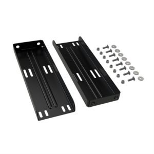 STEEL PRO Horizontal Brackets set for >450mm deep toolboxes, Black powder coated, With GeoMet Fitting Kit
