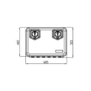 Daken-Arka-81205-Plastic Truck Toolbox 685 × 500 × 500 mm