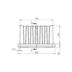 Daken-Arka-81206-Arka800-134L Plastic Truck Toolbox- 858 × 500 × 522 mm
