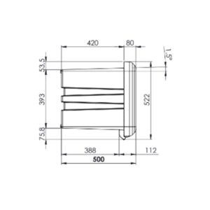 Daken-Arka-81208-1000-169L Plastic Truck Toolbox-1062 × 522 × 500 mm