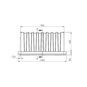 Daken-Arka-81208-1000-169L Plastic Truck Toolbox-1062 × 522 × 500 mm