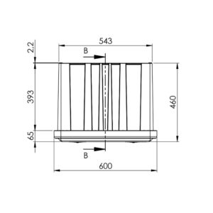 DAken-just600-plastic toolbox-74L-600×460×415mm