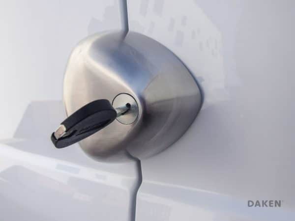 BLACKSTONE SILVER COMBO, van lock (1 piece, 2 keys)