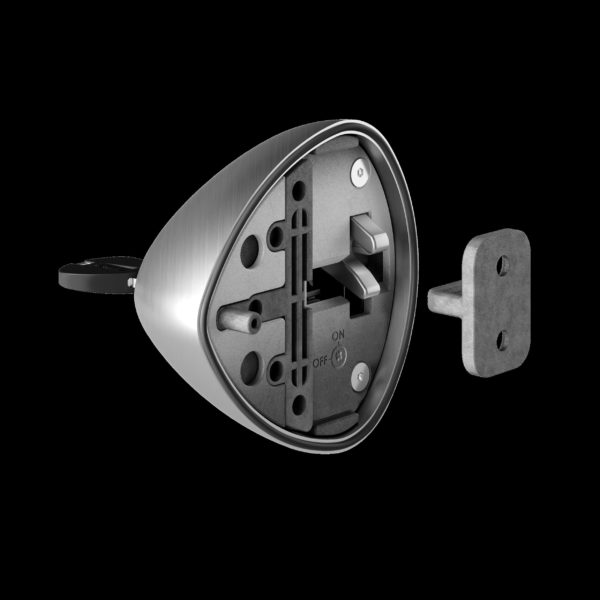 BLACKSTONE SILVER COMBO, van lock (1 piece, 2 keys)