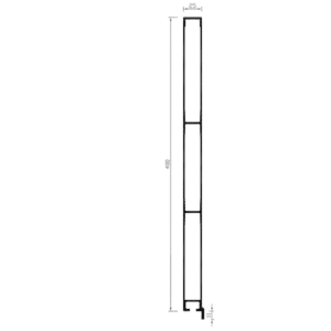 400mm Aluminium Dropside Panel for flatbed trucks and pickups, Mill finish for durability
