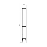 Hollow Aluminium Plank 200mm x 25mm – Top Section Mill Finish TransQuip