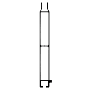 Hollow Aluminium Plank, Bottom Section