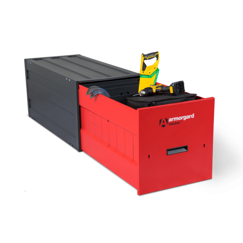 TransQuip ARMORGARD TrekDror TKD3 stackable van tool drawer for secure storage of power tools and hand tools