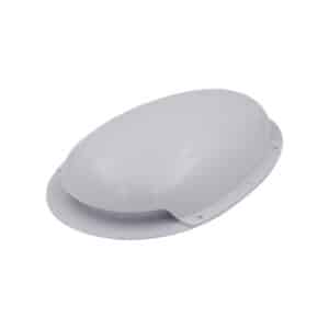 MULLER White Static Air Duct Roof Vent – Low Profile by TransQuip for vans, buses, caravans, and pet or livestock transport.