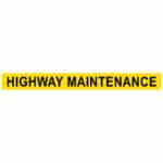Highway Maintenance reflective sticker 1105mm x 115mm