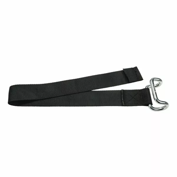 850mm black bottom strap with closed rave hook