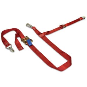 Medium-Duty Captive Curtainsider Strap 4M - Red