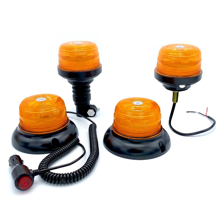TransLite CAP168 airport Amber LED Beacons with Magnetic, DIN, 3-Bolt, and 1-Bolt mounting options by TransQuip