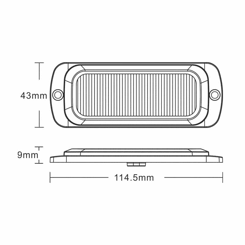 TransLite – UT12 12 LED Directional Strobe Warning Light (R65, R10 ...