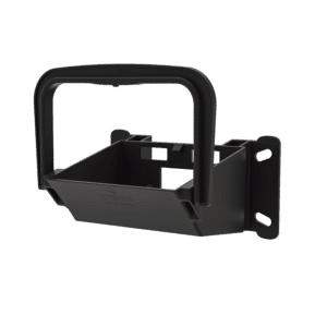 Double 53 black plastic wheel chock holder for Crowny 53 wheel chocks with safety clips