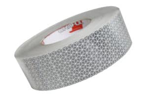 TransQuip ORAFOL VC104+ White Reflective Tape – 50m ECE 104 Compliant for Vans, Trucks, and Trailers