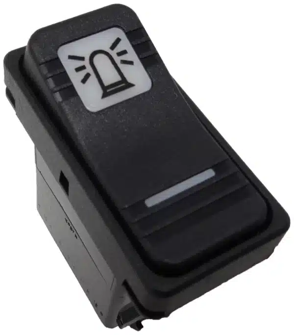 Rocker Switch 12V On/Off With Rotary Beacon Legend & Bar