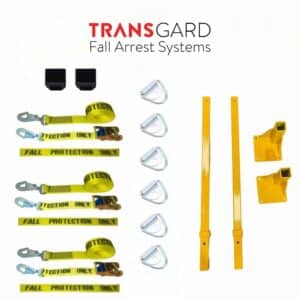 TransGard fall arrest kit with ratchet strap and rear pillar