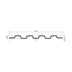 FP15 Ribbed Floor Planking Finisher – 228.3mm x 12.7mm - TransQuip